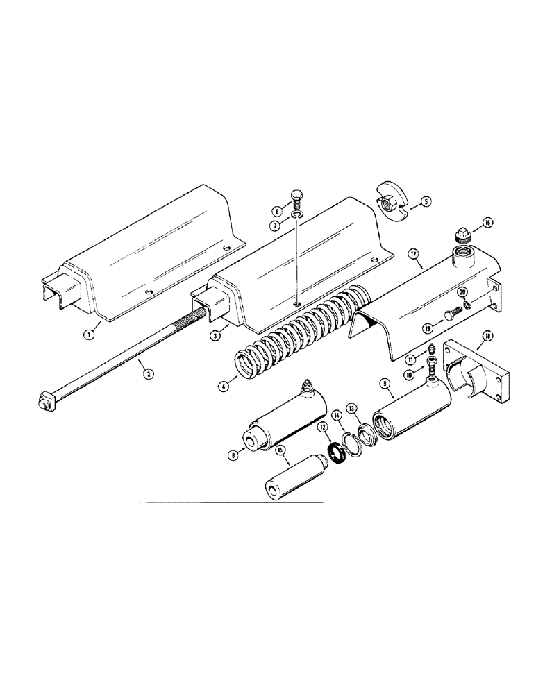 Схема запчастей Case 310G - (118) - SPRING AND RECOIL SYSTEM (04) - UNDERCARRIAGE