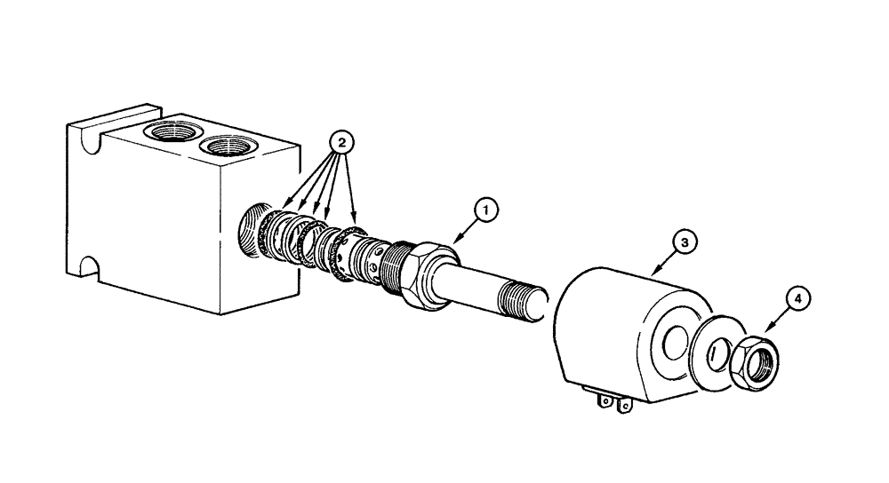 Схема запчастей Case 885 - (08.66[00]) - SADDLE LOCK - SOLENOID VALVE (08) - HYDRAULICS