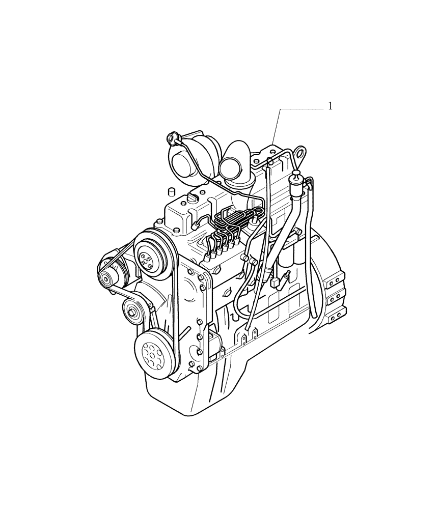 Схема запчастей Case 1850K - (0.021[01A]) - ENGINE - VERSION (03) (01) - ENGINE