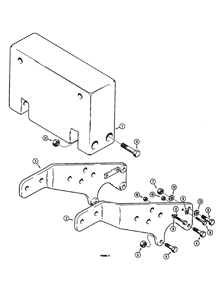 Схема запчастей Case 350B - (276) - REAR COUNTERWEIGHT, LOADER MODELS WITH WINCH (05) - UPPERSTRUCTURE CHASSIS