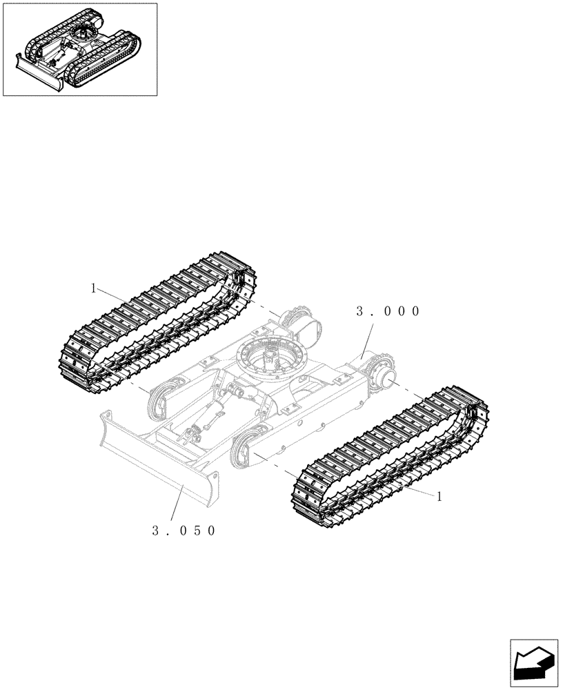 Схема запчастей Case CX16B - (5.0005[01]) - IRON CRAWLER ASSY - 955300010 (48) - TRACKS & TRACK SUSPENSION