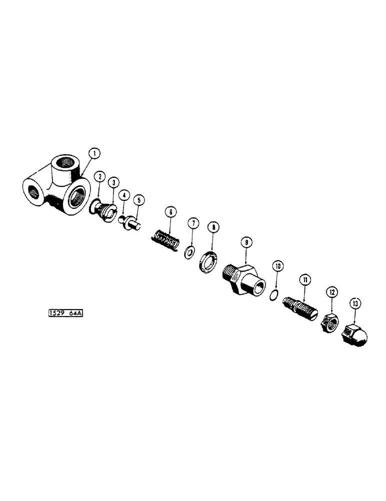 Схема запчастей Case 1529 - (100) - RELIEF VALVE (35) - HYDRAULIC SYSTEMS