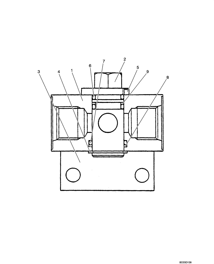 Схема запчастей Case CX36 - (08-72[00]) - VALVE ASSY - STOP (08) - HYDRAULICS