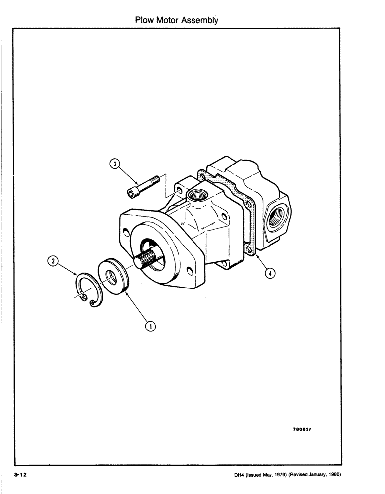 Схема запчастей Case DH4 - (3-12) - PLOW MOTOR ASSEMBLY (89) - TOOLS