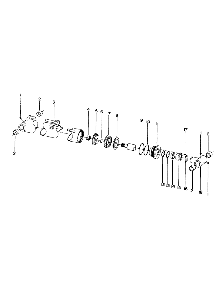 Схема запчастей Case 50 - (H01) - CROWD AND HOIST CYLINDERS, (7.00" ID X 45.50" STROKE) (35) - HYDRAULIC SYSTEMS