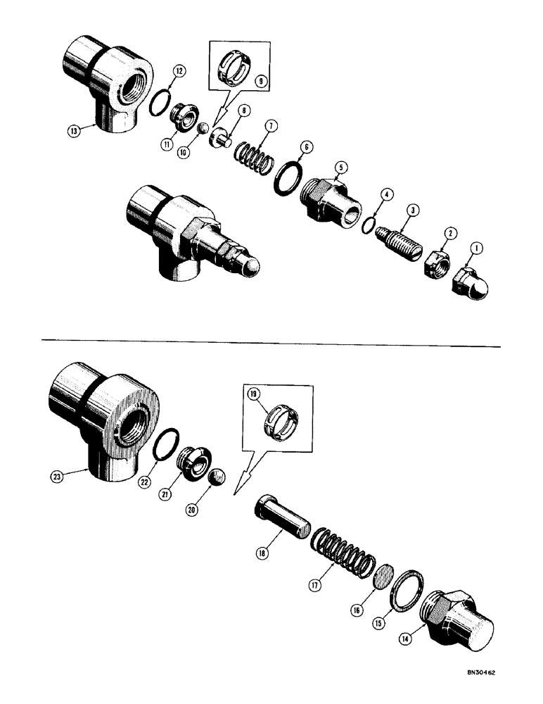 Схема запчастей Case 1000D - (334) - SPECIAL RELIEF VALVES (07) - HYDRAULIC SYSTEM