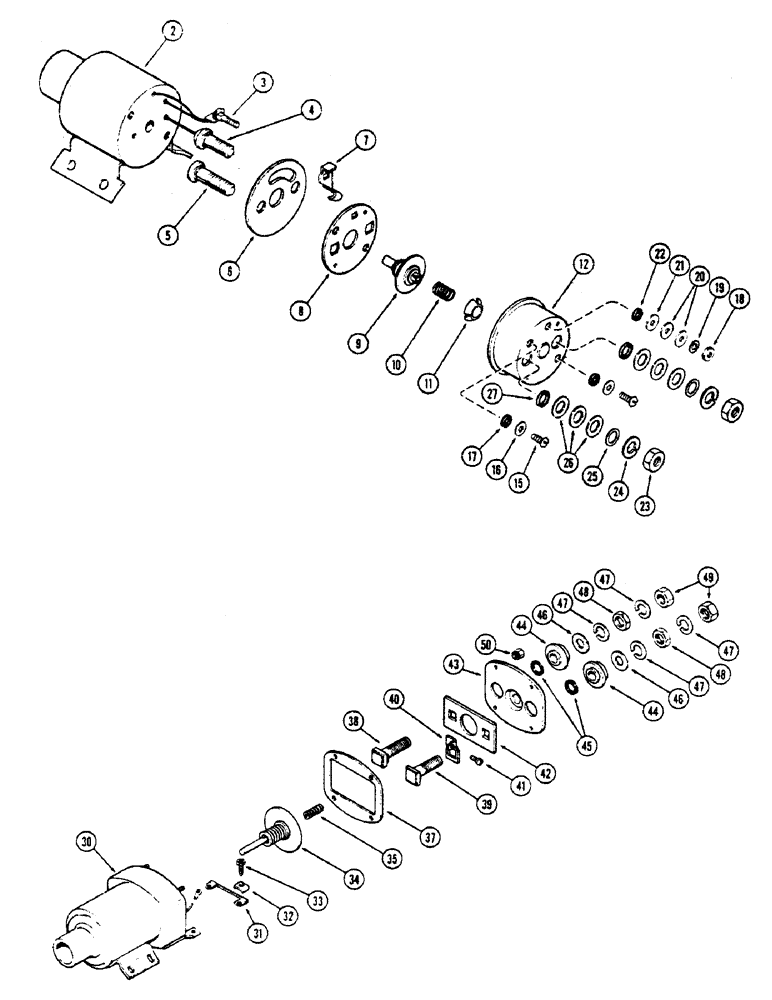 Схема запчастей Case 336B - (60) - A43846 SOLENOID, 336BD & 336BDT DIESEL ENGINES, 12 VOLT 