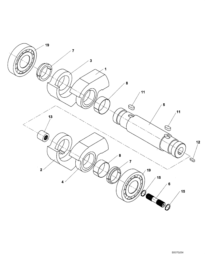 Схема запчастей Case SV210 - (09-36[01]) - VIBRATOR, DRUM (GROUP 21) (ND104252) (09) - CHASSIS/ATTACHMENTS