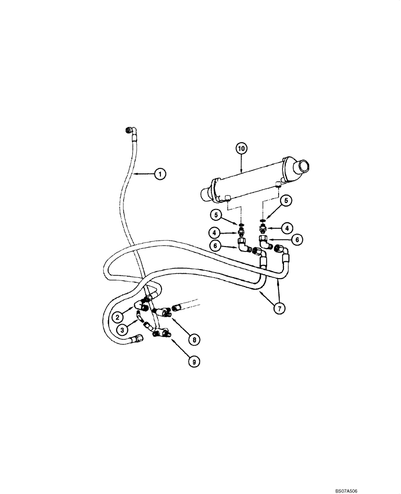 Схема запчастей Case 845 DHP - (06.21[00]) - TRANSMISSION - OIL COOLING (06) - POWER TRAIN