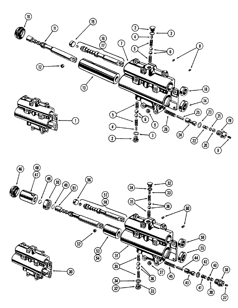 Схема запчастей Case W10 - (080) - TRANSMISSION CONTROL VALVE, USED TRANS. SN 18213 THRU 23080, (06) - POWER TRAIN