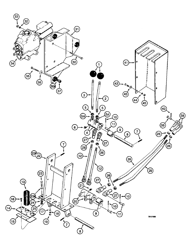 Схема запчастей Case W14 - (530) - HYDRECO LOADER CONTROL VALVE & LEVERS (2 SPOOL), FOR PIN 9137617THRU PIN 9137623 & BEF. PIN 9137615 (08) - HYDRAULICS