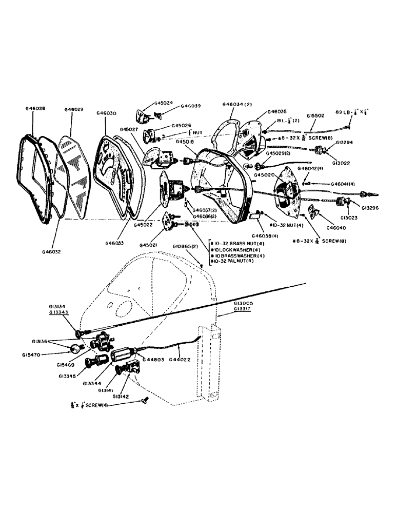 Схема запчастей Case 320 - (056) - INSTRUMENT PANEL, 12 VOLT (04) - ELECTRICAL SYSTEMS