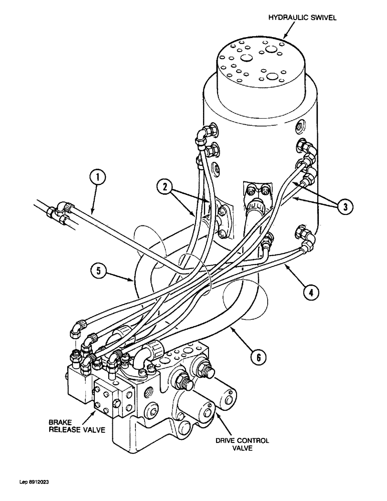 Схема запчастей Case 1088 - (1-34) - PICTORIAL INDEX, UNDERCARRIAGE HYDRAULIC SYSTEM (00) - PICTORIAL INDEX