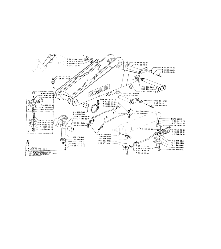 Схема запчастей Case 160CKS - (274) - LOADER DIPPERSTICK (14) - DIPPERSTICKS