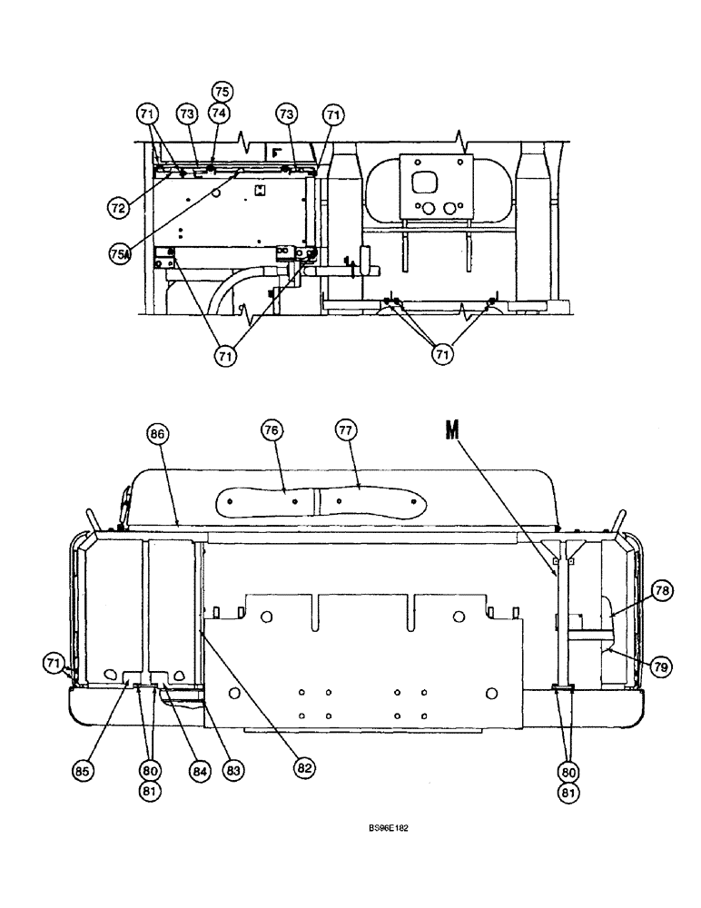 Схема запчастей Case 9060B - (9-018) - UPPER STRUCTURE - CONTINUED (09) - CHASSIS