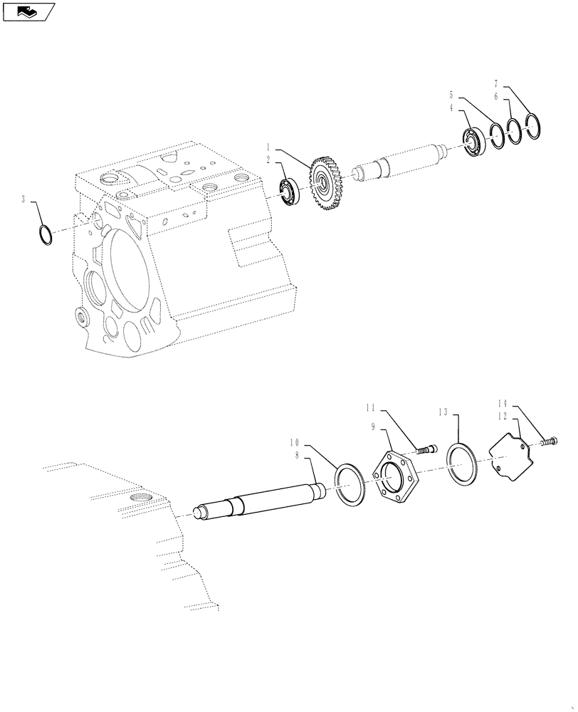 Схема запчастей Case 1021F - (31.120.00[01]) - PTO 2 SHAFT ASSEMBLY (31) - IMPLEMENT POWER TAKE OFF
