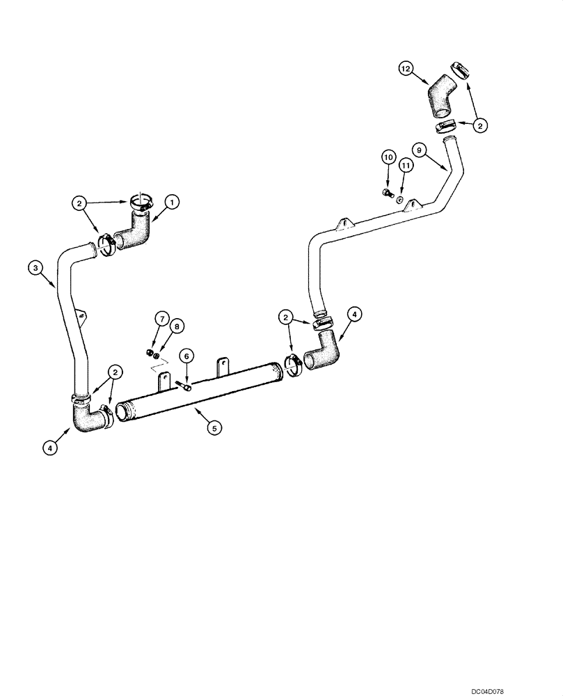 Схема запчастей Case 885 - (06.28[00]) - REAR AXLE CLARK - OIL COOLING (06) - POWER TRAIN