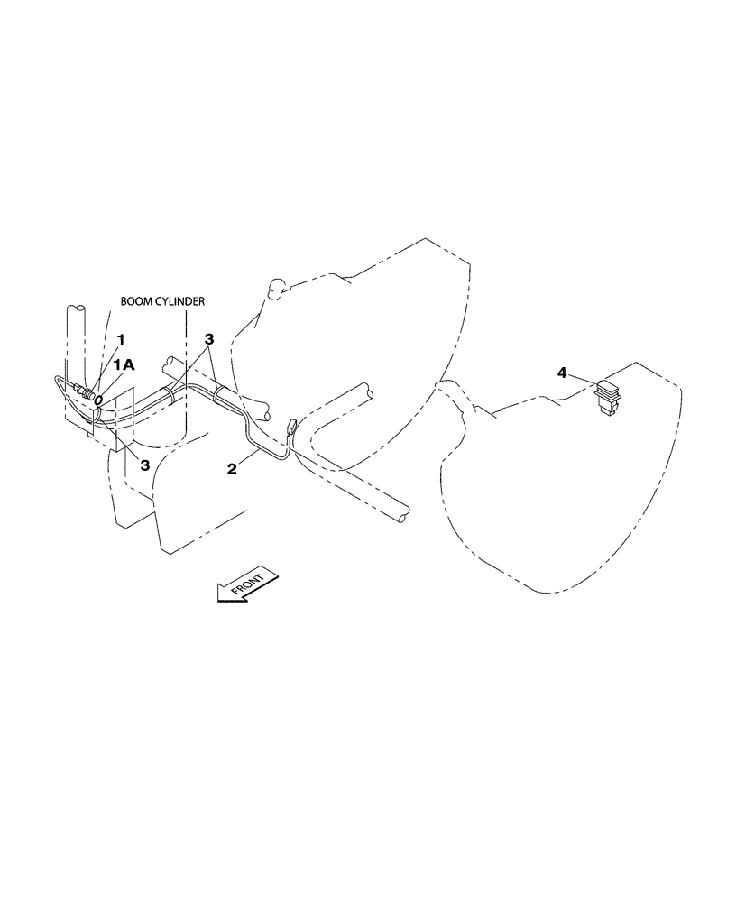 Схема запчастей Case CX350 - (04-037-00[01]) - ELECTRICAL CIRCUIT - SAFETY VALVE (05) - STEERING