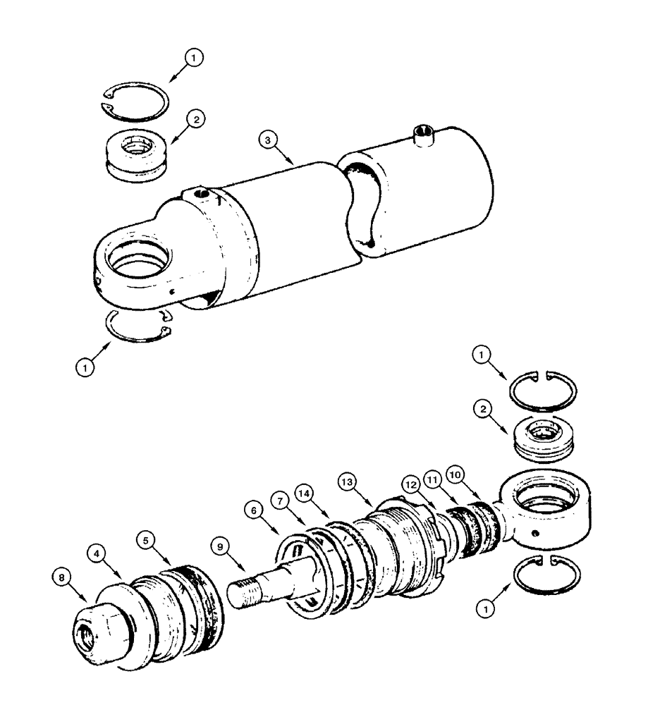 Схема запчастей Case 865 DHP - (8-106) - CYLINDER - BLADE TILT (08) - HYDRAULICS