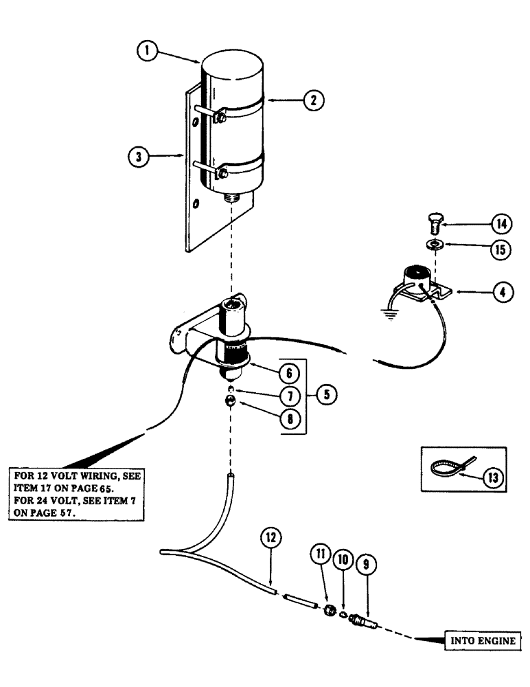 Схема запчастей Case 880B - (064) - COLD WEATHER STARTING KIT (06) - ELECTRICAL SYSTEMS