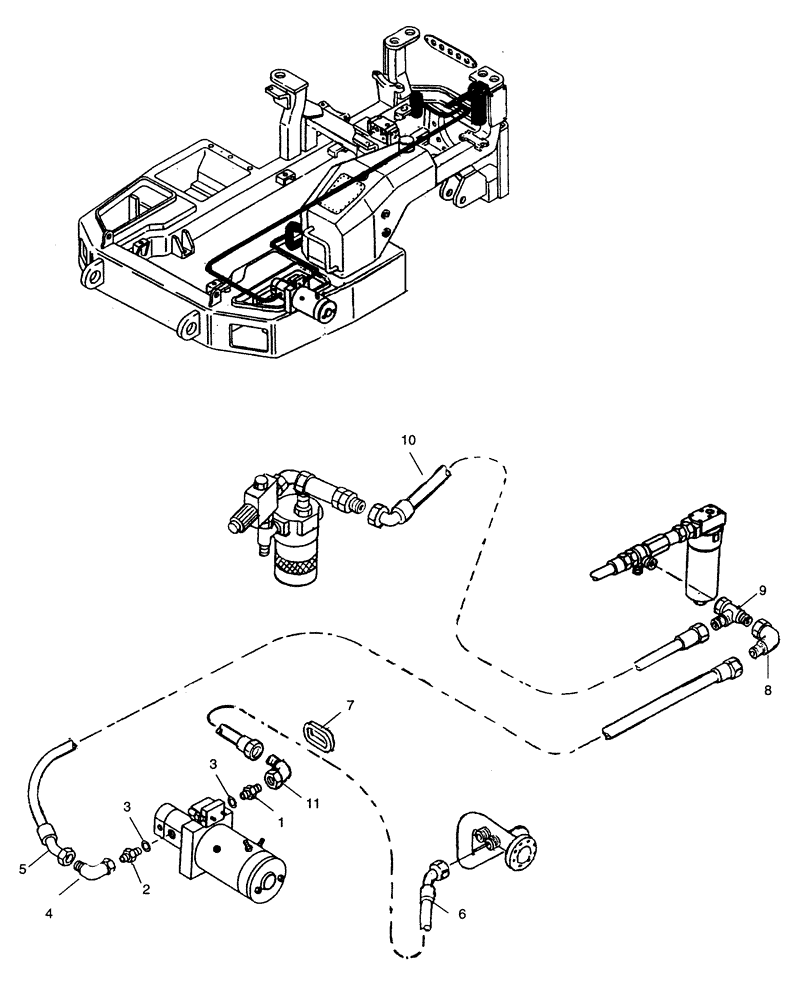 Схема запчастей Case 325 - (3.413/1[06]) - POWER STEERING - HYDRAULIC SYSTEM (09) - Implement / Hydraulics / Frame / Brakes