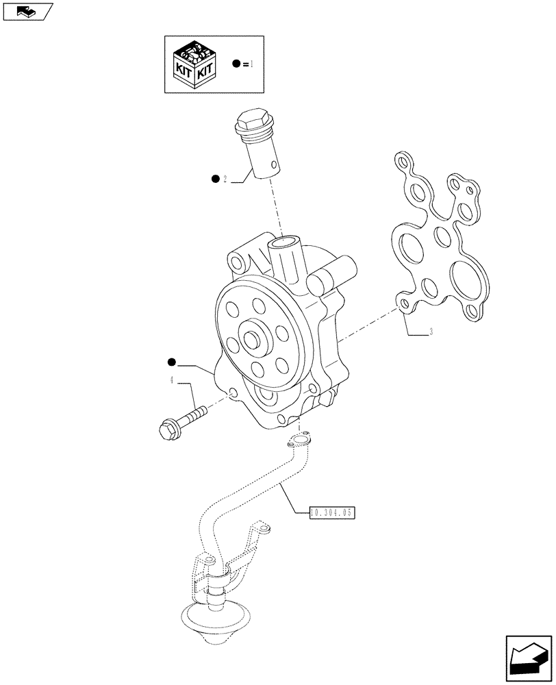 Схема запчастей Case F3AE0684K E910 - (10.304.01 01) - PUMP, ENGINE OIL & RELATED PARTS - MY11 8120 (10) - ENGINE