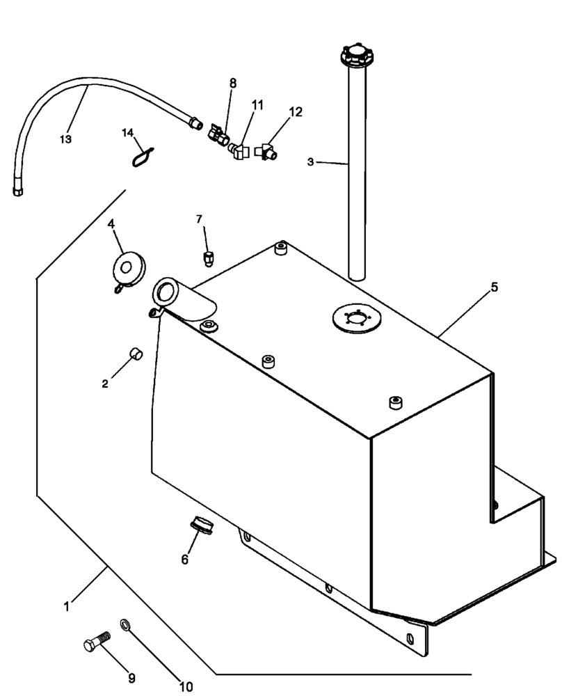 Схема запчастей Case 650L - (10.216.01) - FUEL TANK (10) - ENGINE