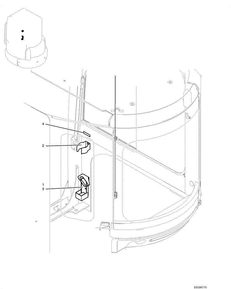 Схема запчастей Case CX50B - (01-058) - HOLDER ASSY (PW02C01344F1) (05) - SUPERSTRUCTURE