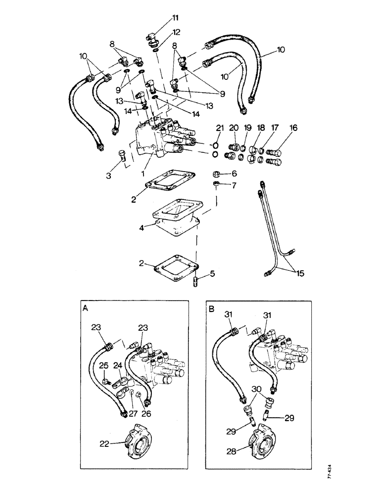 Схема запчастей Case 850 - (B11-1) - TRANSMISSION HYDRAULICS (03) - TRANSMISSION