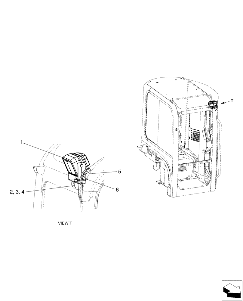 Схема запчастей Case CX50B - (01-065) - LIGHT INSTAL, CAB (55) - ELECTRICAL SYSTEMS