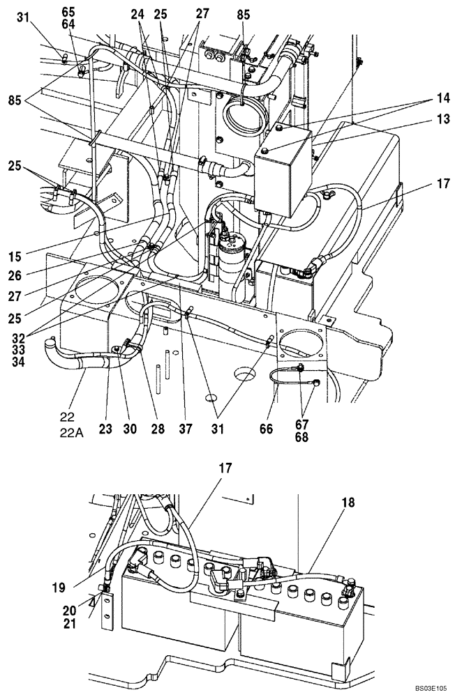 Схема запчастей Case CX135SR - (04-01) - HARNESS, MAIN - CHASSIS, UPPERSTRUCTURE (04) - ELECTRICAL SYSTEMS