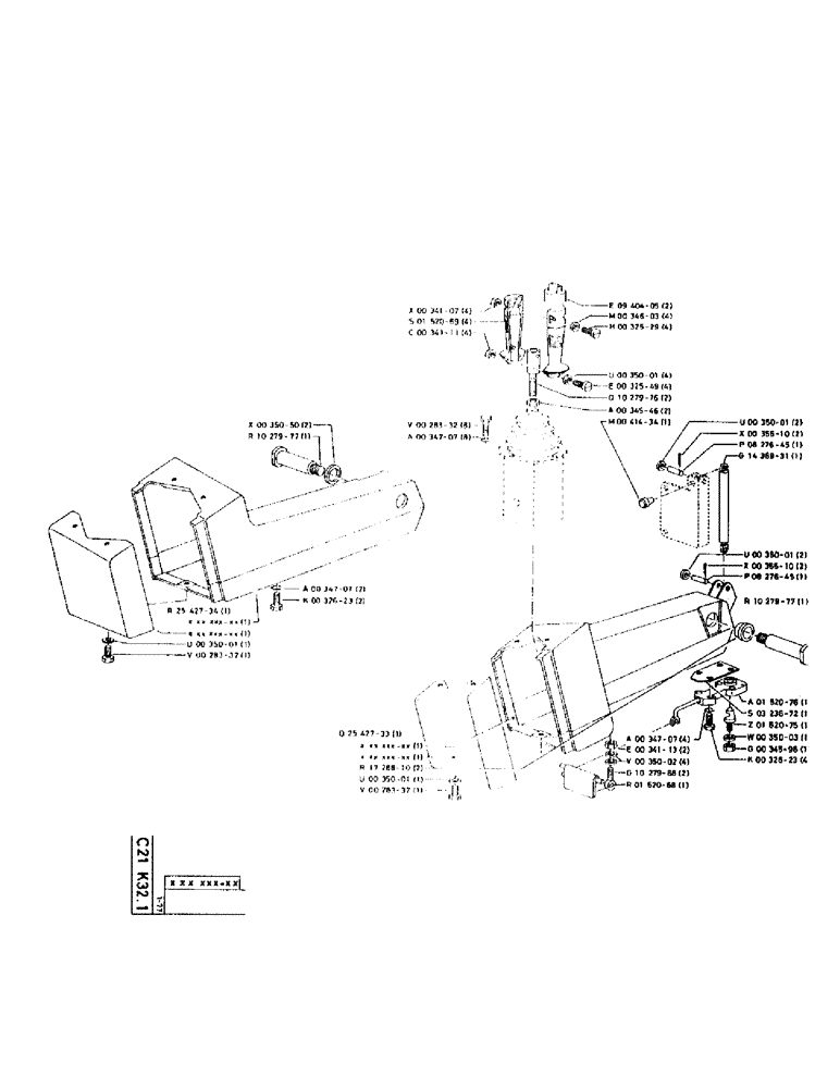 Схема запчастей Case 75P - (047) - ATTACHMENT AND SWING MOTION CONTROL (05) - UPPERSTRUCTURE CHASSIS