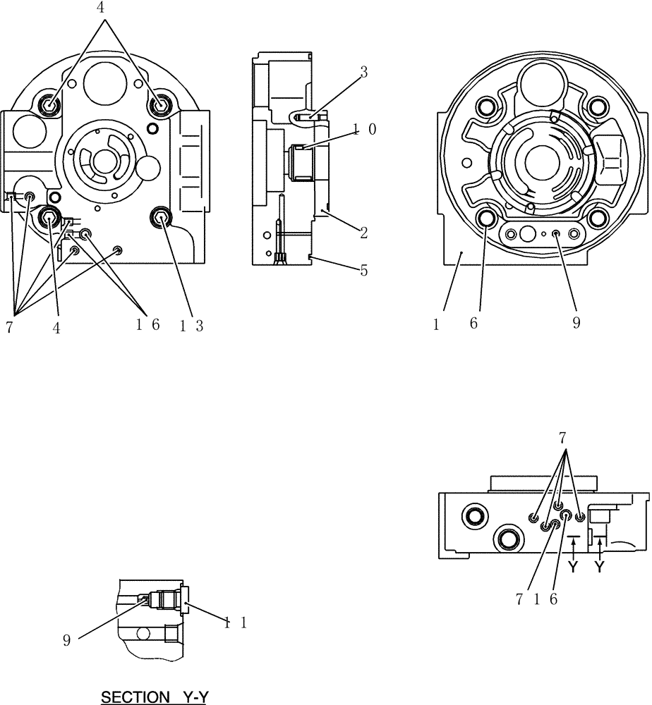 Схема запчастей Case CX50B - (HC404) - COVER ASSEMBLY (35) - HYDRAULIC SYSTEMS