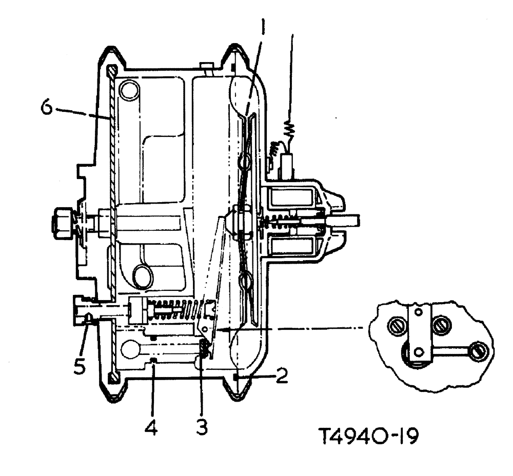 Схема запчастей Case 500 - (12-036) - SECOND STAGE DIAPHRAGM VAPORISER REGULATOR No Description