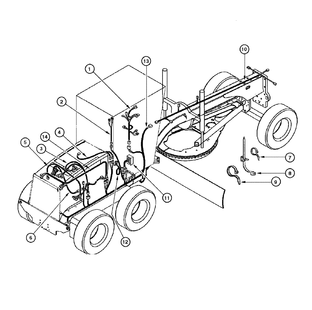 Схема запчастей Case 865 DHP - (4-012) - ELECTRIC SYSTEM - MAIN (04) - ELECTRICAL SYSTEMS