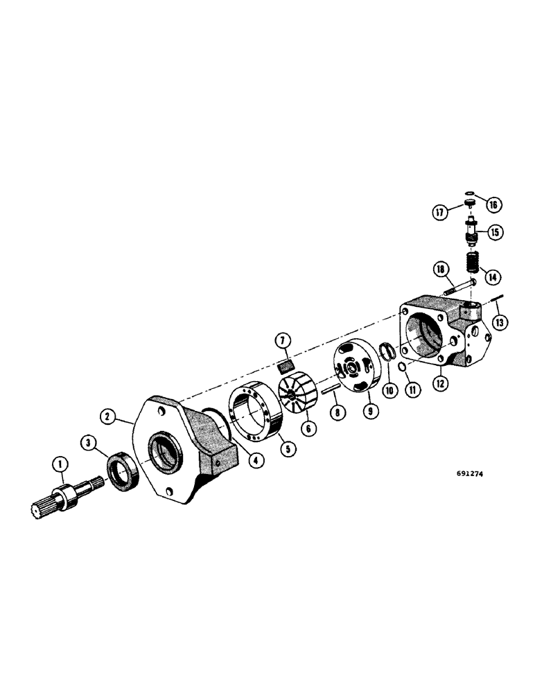 Схема запчастей Case W7 - (149A) - A17519 POWER STEERING PUMP (05) - STEERING