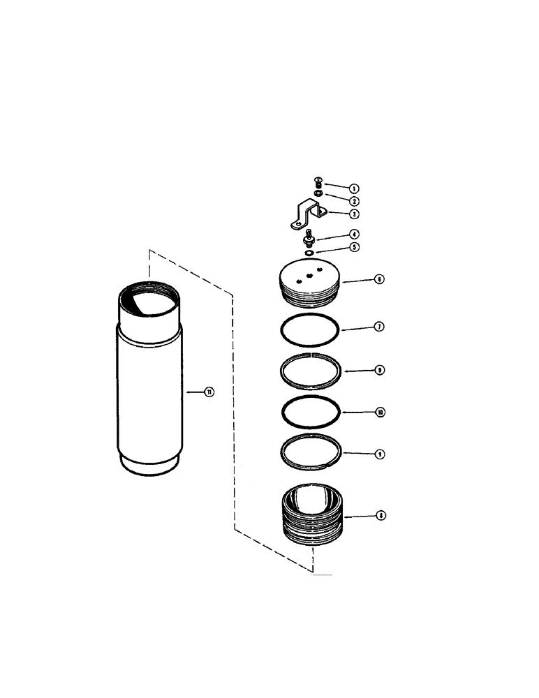 Схема запчастей Case W8B - (236) - A13757 ACCUMULATOR (07) - HYDRAULIC SYSTEM