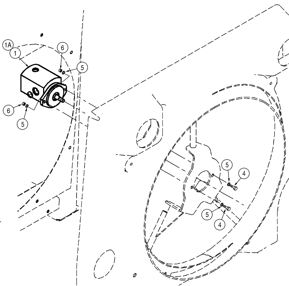 Схема запчастей Case 521D - (02-07) - COOLING SYSTEM - MOTOR, DRIVE (02) - ENGINE