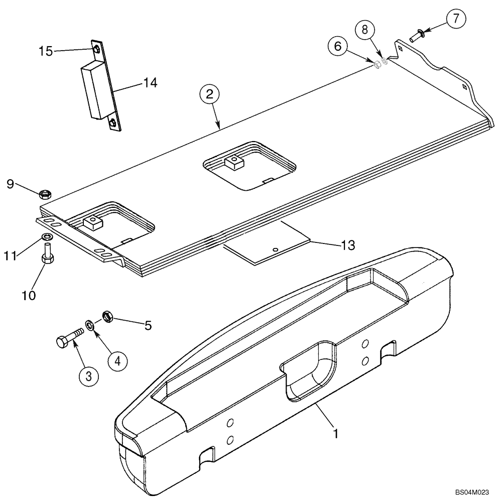 Схема запчастей Case 465 - (09-17) - COUNTERWEIGHTS (09) - CHASSIS