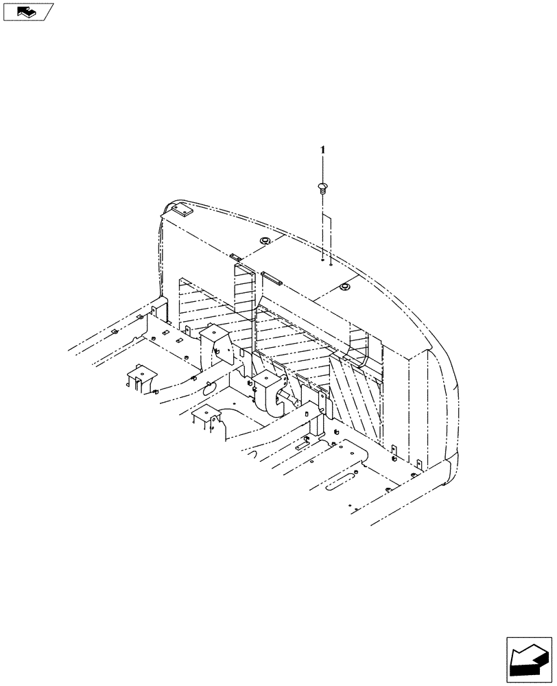 Схема запчастей Case CX145C SR - (39.101.AE) - PLUG (39) - FRAMES AND BALLASTING