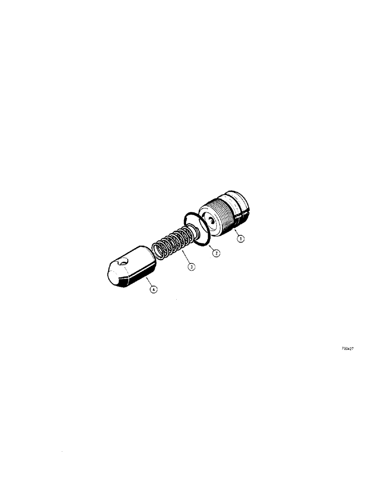 Схема запчастей Case 310G - (184[1]) - CHECK VALVE (07) - HYDRAULIC SYSTEM