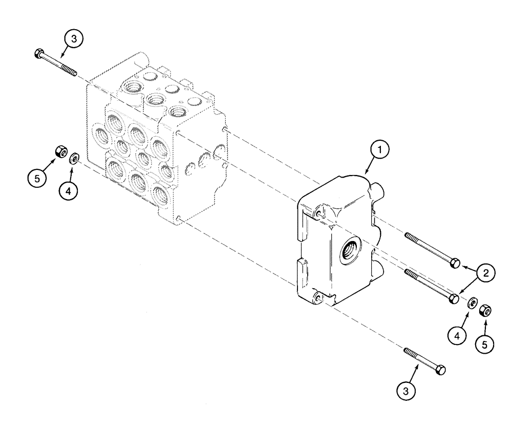 Схема запчастей Case 960 - (08-58) - VALVE ASSY, CONTROL PLOW (08) - HYDRAULICS