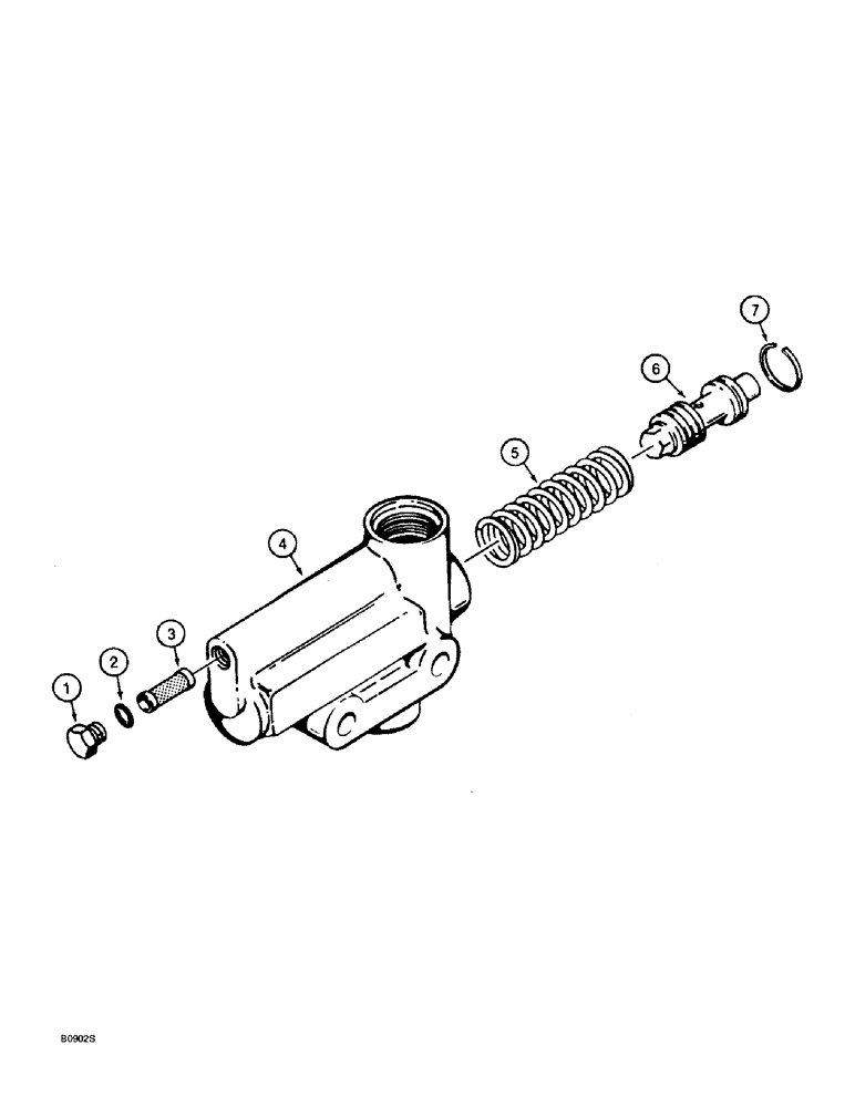 Схема запчастей Case 721B - (5-18) - FLOW CONTROL VALVE - L48888 (05) - STEERING