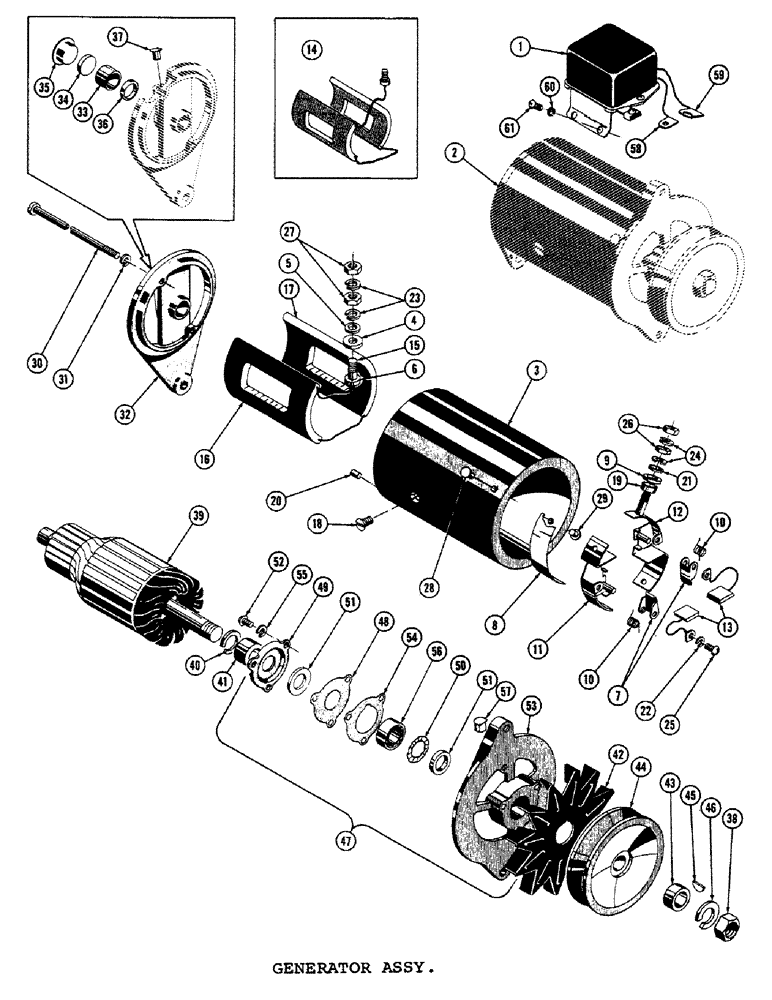 Схема запчастей Case 1000C - (068) - 73102 GENERATOR ASSEMBLY (06) - ELECTRICAL SYSTEMS