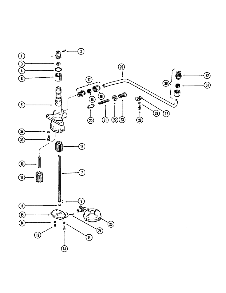 Схема запчастей Case W10 - (022) - OIL PUMP (02) - ENGINE