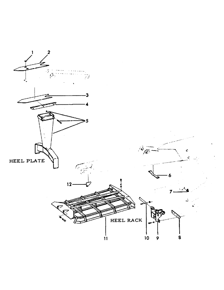 Схема запчастей Case 40EC - (F27) - HEEL PLATE AND HEEL RACK, (HEAVI-LIFT LOGGER ATTACHMENTS (18) - ATTACHMENT ACCESSORIES