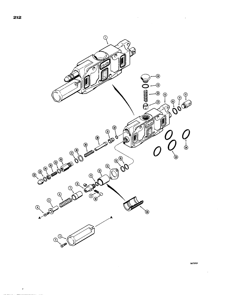 Схема запчастей Case 850 - (212) - D38365 LOADER LIFT SECTION (05) - UPPERSTRUCTURE CHASSIS