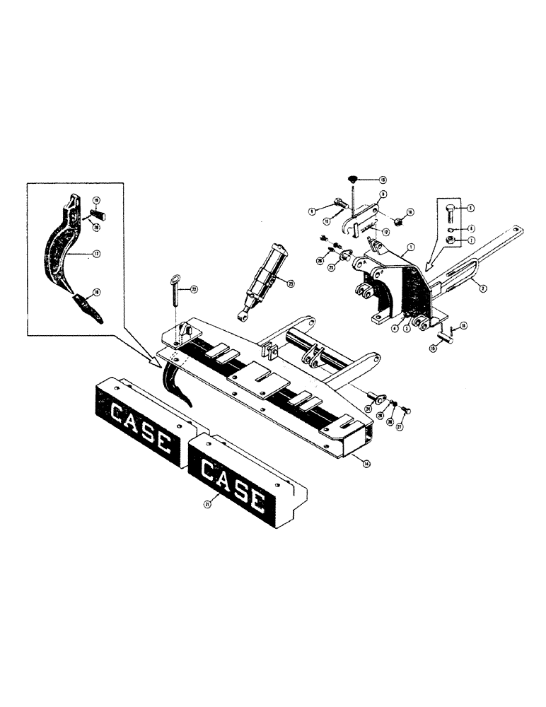 Схема запчастей Case 310 - (156) - SCARIFIER (05) - UPPERSTRUCTURE CHASSIS