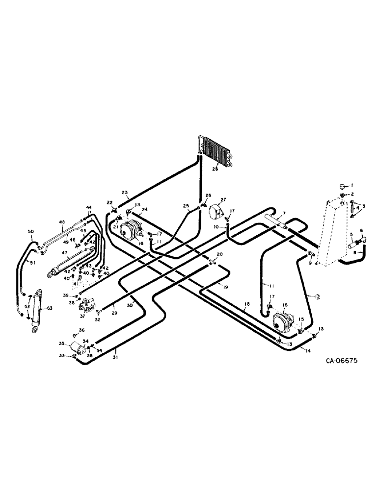 Схема запчастей Case 4125 - (10-1) - HYDRAULICS, HYDRAULIC & HYDROSTATIC SYSTEM (07) - HYDRAULICS