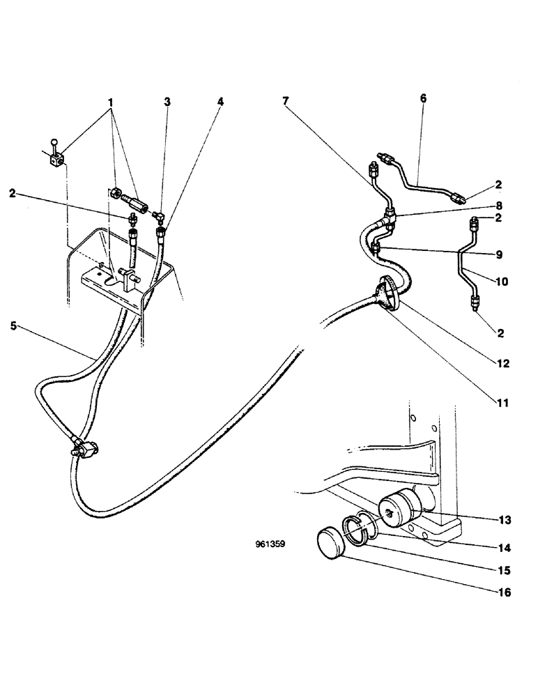 Схема запчастей Case 580G - (249A) - SIDESHIFT BACKHOE - SIDESHIFT LOCKING CYLINDER HYDRAULIC CIRCUIT STARTING FROM NO. 3.948.950 (08) - HYDRAULICS